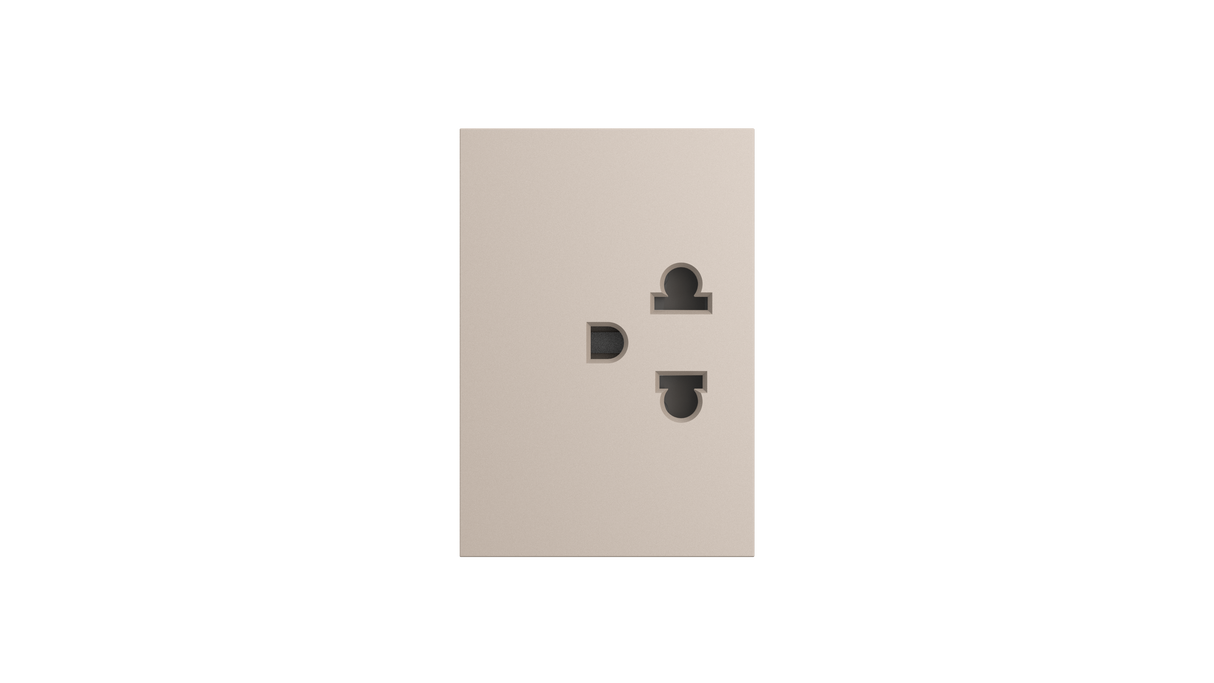 MU01Z103 1-Gang US Standard 3-Pole Socket, Functional Unit