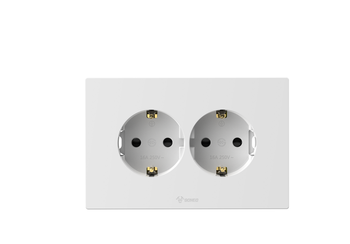 2 Gang Schuko Socket