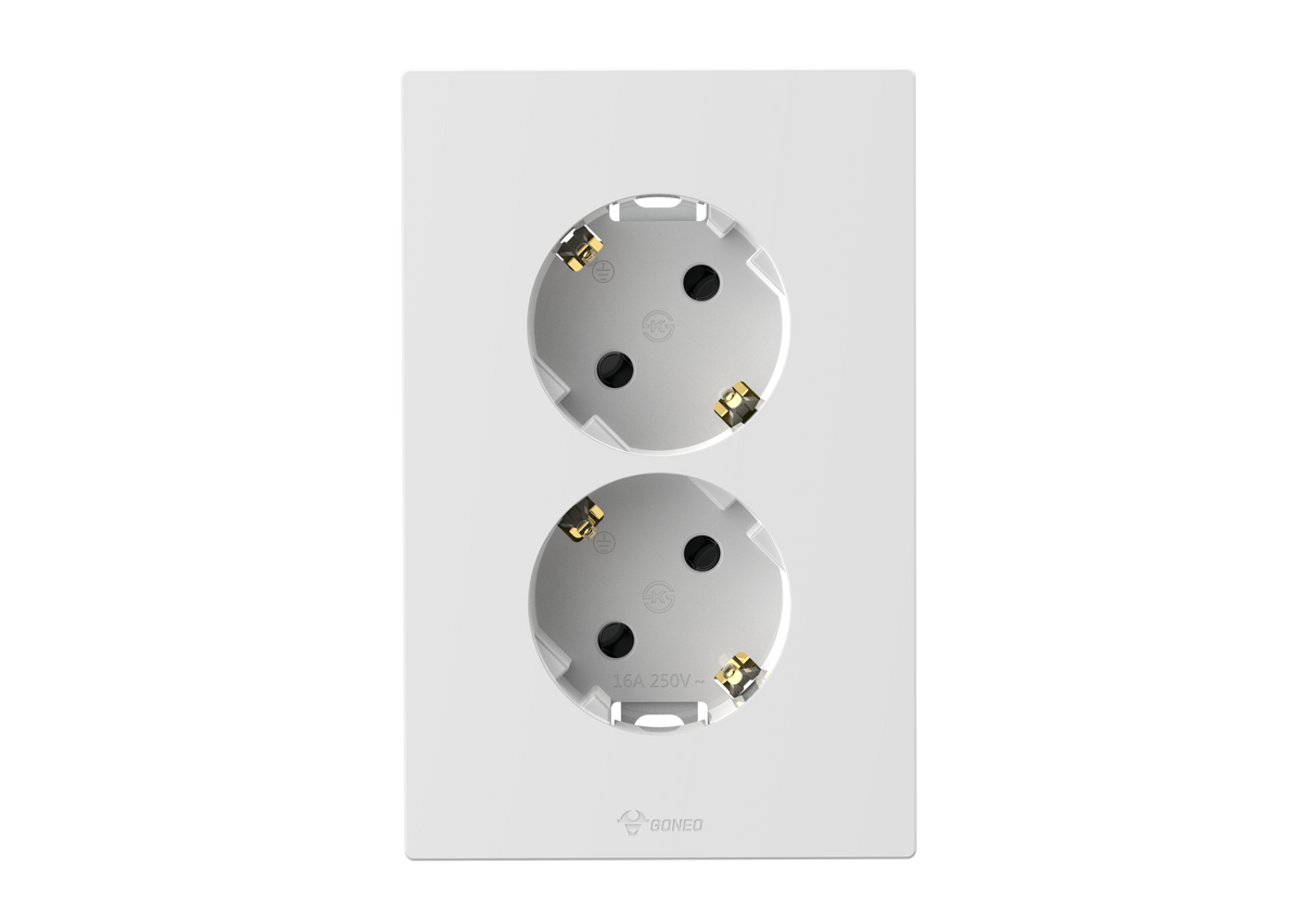 2 Gang Schuko Socket