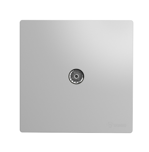 GG37T103 Light Grey - 1 Gang TV Cable Outlet