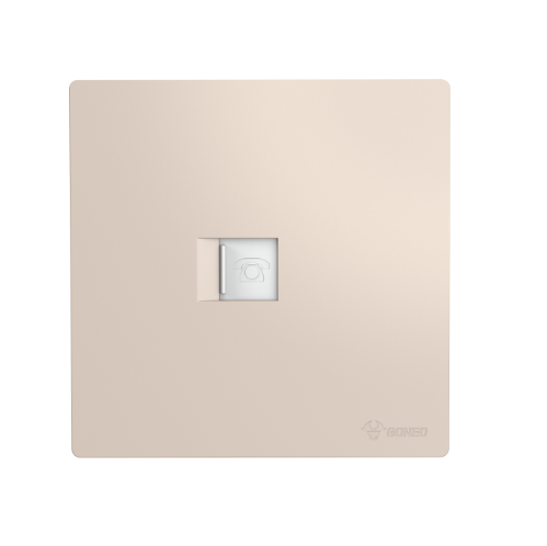 GG37T101 Gold - 1 Gang Telephone Outlet