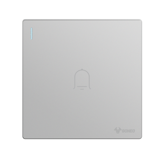 GG37K115 Light Grey - 1-Gang Doorbell Switch