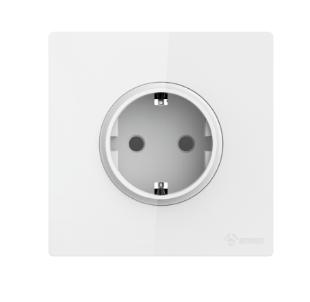 GG37Z103 White - 1-Gang 3-Pole Wall Socket