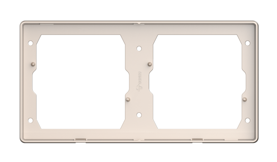 GG37K286 Gold - 2-Gang Blank Panel