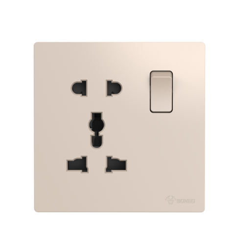 GG37E016 Gold - Socket Universal 1 Tombol