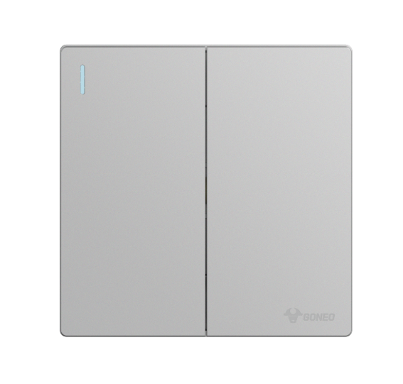 GG37K212 Light Grey - 2 Gang 2 Way Switch