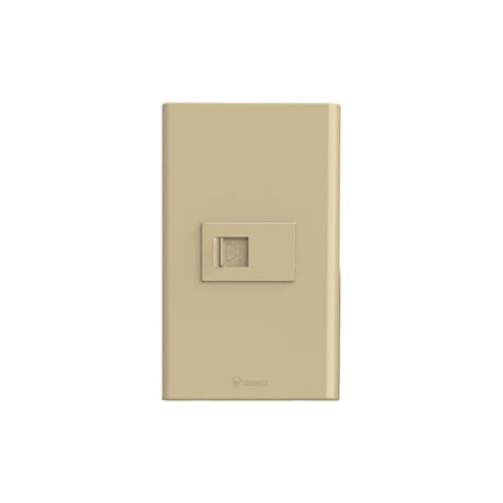 U7T101 1-Port Telephone Socket, Functional Unit (4-Core/White/TH) L24