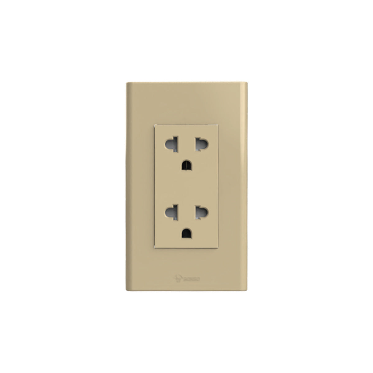 U7Z233A 2-Gang US Standard 3-Pole Integrated Socket, Functional Unit (White/TH) 16A, L72