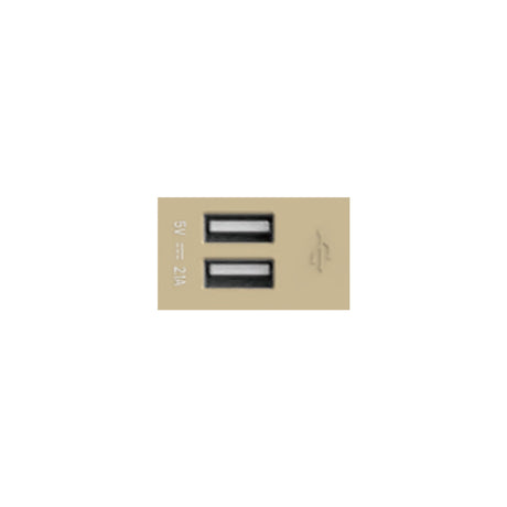 U7T204 2-Port USB Socket, Functional Unit (White/TH) L24
