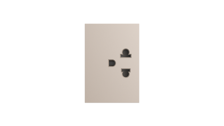 MU01Z103 1-Gang US Standard 3-Pole Socket, Functional Unit