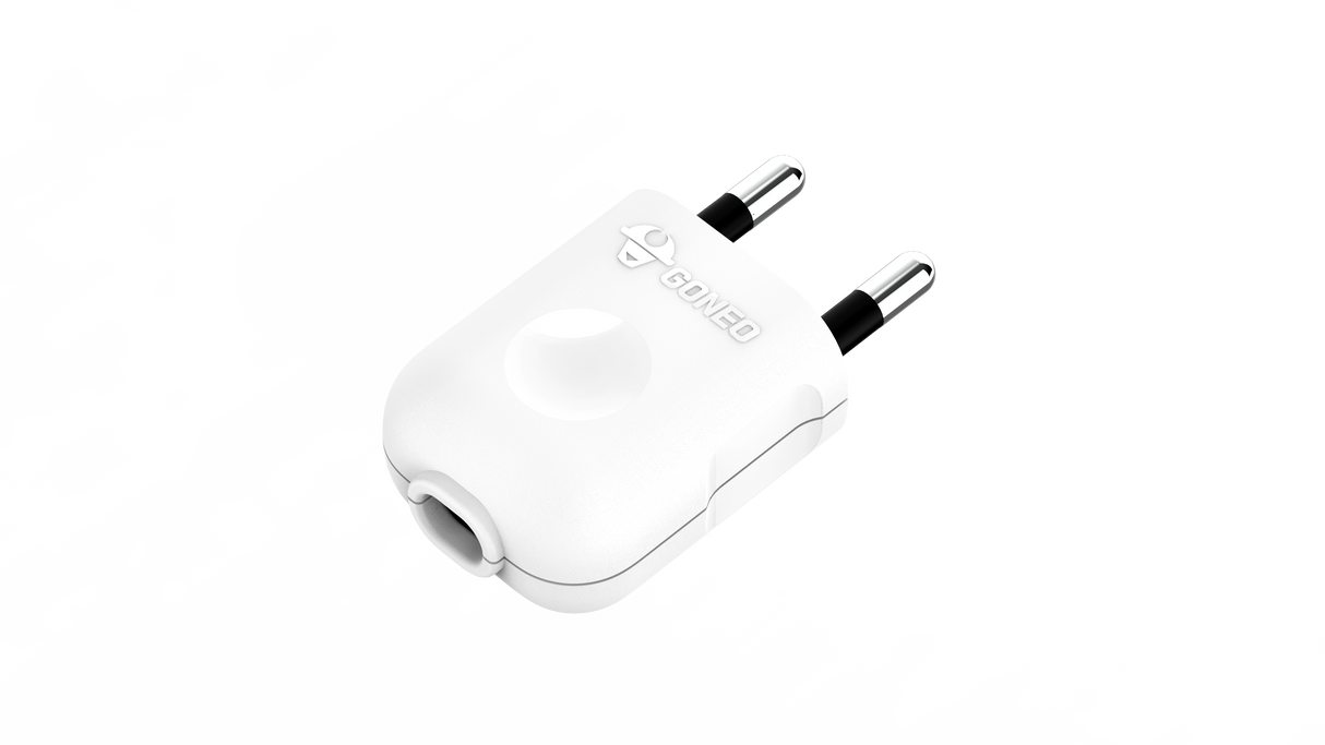 TH PiyT16L1 Candy Bag White 2-Pole Detachable Plug (GONEO) E0