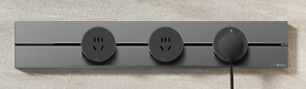 GN-GB3 Moyal Gray 500mm Track + 3× GS30 Black Adapters