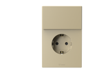 1 Gang Schuko Socket with 1 Way Switch