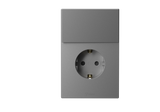 1 Gang Schuko Socket with 1 Way Switch