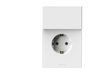 1 Gang Schuko Socket with 1 Way Switch