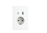 1 Gang Schuko + 2 USB Socket