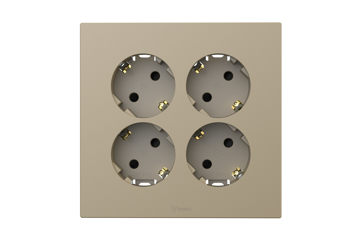 4 Gang Schuko Socket