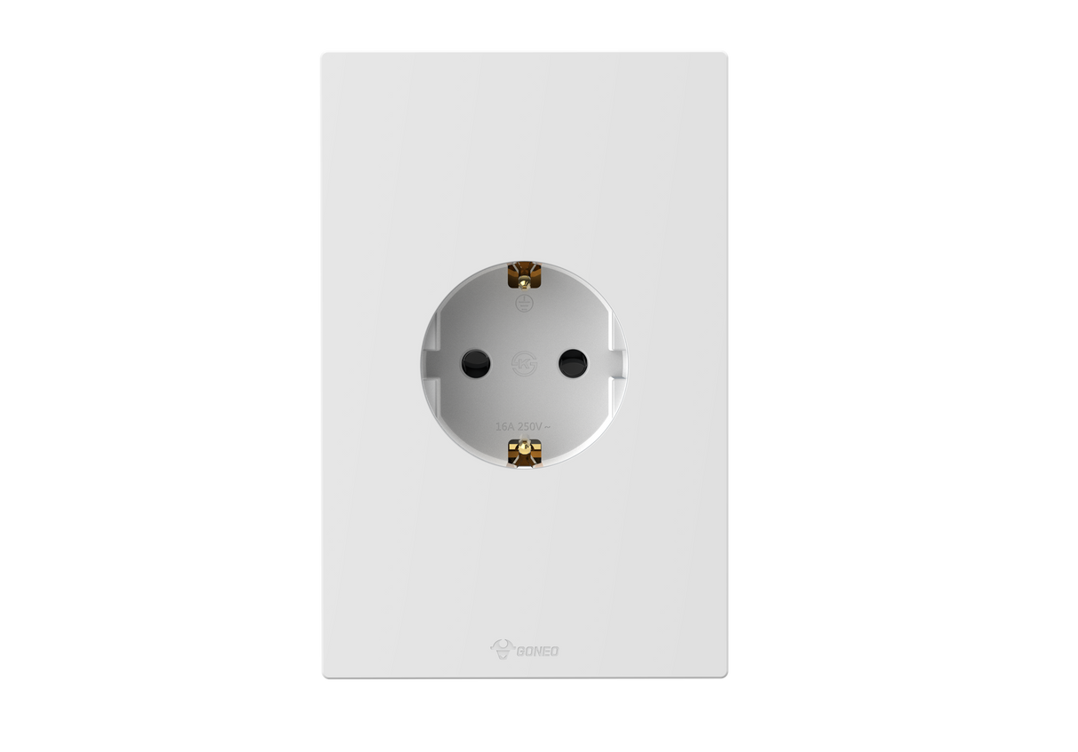 1 Gang Schuko Socket