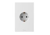 1 Gang Schuko Socket