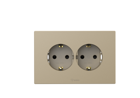 2 Gang Schuko Socket