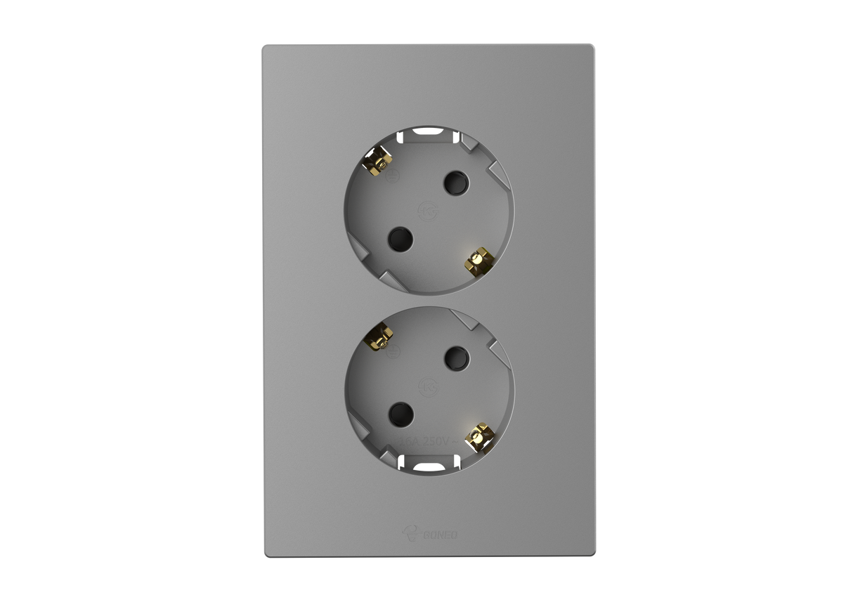 2 Gang Schuko Socket