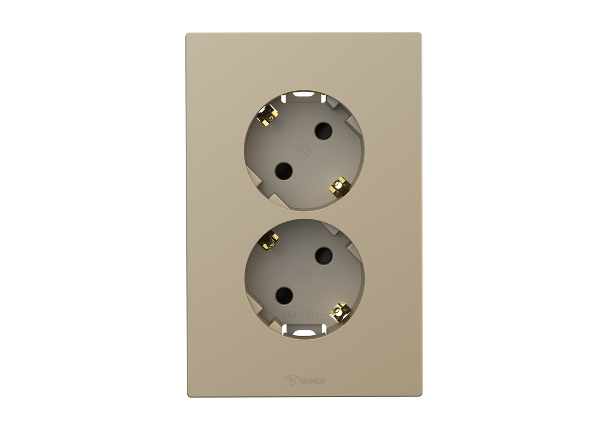 2 Gang Schuko Socket