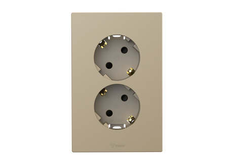 2 Gang Schuko Socket