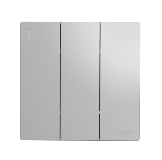 GG37K312 Light Grey - 3 Gang 2 Way Switch