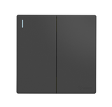 GG37K211 Dark Grey - 2 Gang 1 Way Switch