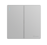GG37K211 Light Grey - 2 Gang 1 Way Switch