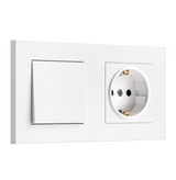 GG32E204D 1-Gang 1-Pole Switch + 3-Pin Outlet