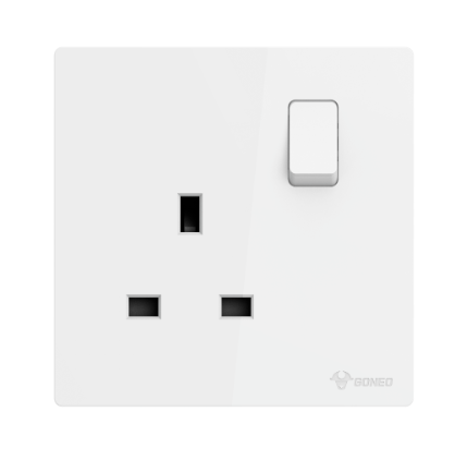 EG37E204 White - 1-Way Switch & Wall Socket