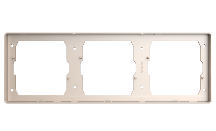 GG37K386 Gold - 3-Gang Blank Panel