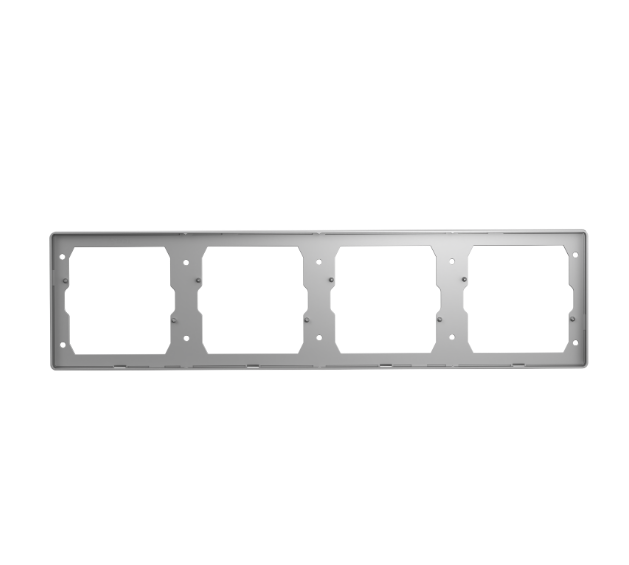 GG37K486 Light Grey - 4-Gang Blank Panel