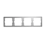 GG37K486 Light Grey - 4-Gang Blank Panel