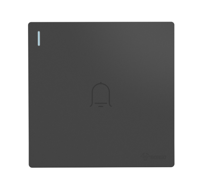 GG37K115 Dark Grey - 1-Gang Doorbell Switch