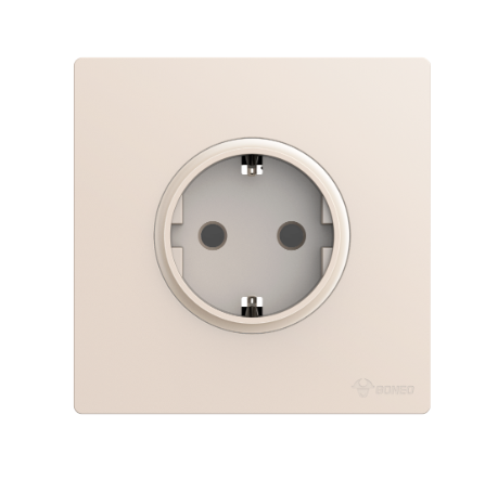 GG37Z103 Gold - 1-Gang 3-Pole Wall Socket