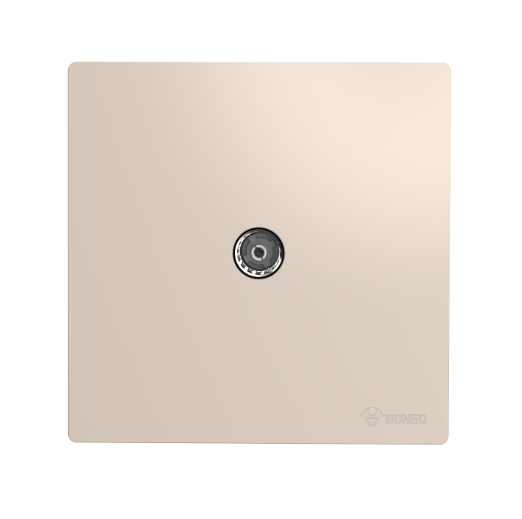 GG37T103 Gold - 1 Gang TV Cable Outlet