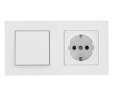 GG32E204D 1-Gang 1-Pole Switch + 3-Pin Outlet