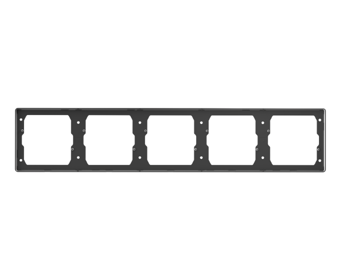 GG37K586 Dark Grey - 5-Gang Blank Panel