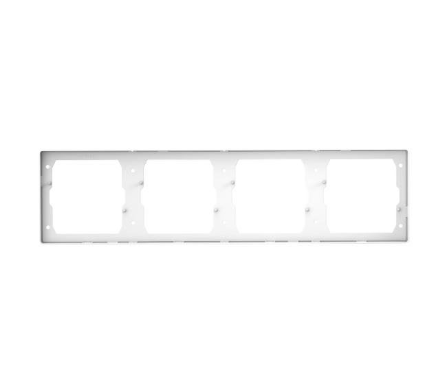 GG37K486 White - 4-Gang Blank Panel