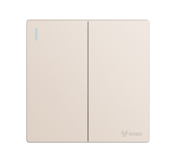 GG37K212 Gold - 2 Gang 2 Way Switch