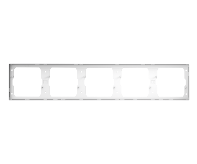 GG37K586 White - 5-Gang Blank Panel
