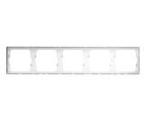 GG37K586 White - 5-Gang Blank Panel