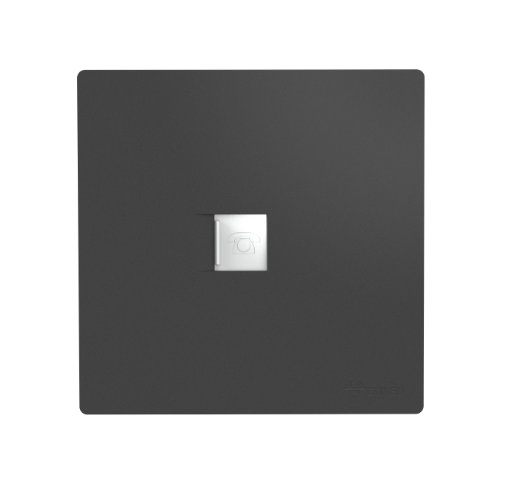 GG37T101 Dark Grey - 1 Gang Telephone Outlet