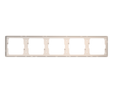 GG37K586 Gold - 5-Gang Blank Panel