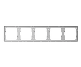 GG37K586 Light Grey - 5-Gang Blank Panel