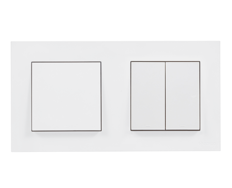 GG32K001 1-Gang 1-Pole + 2-Gang 2-Way Switch
