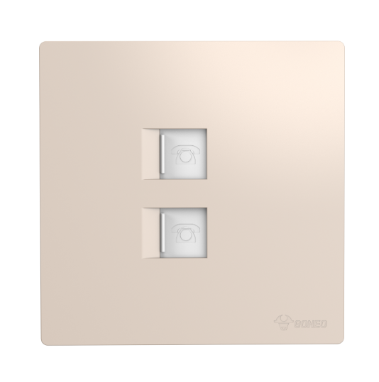 GG37T211 Gold - Outlet Telephone 2 Lubang
