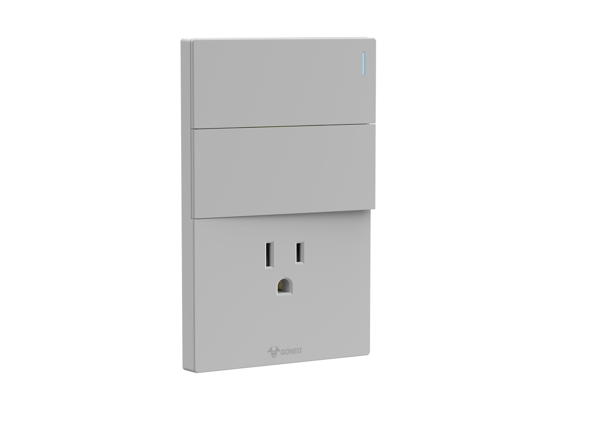 MG01E001 1 Gang Socket + 2 Gang 1 Way Illuminated Switch